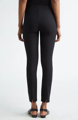 Vince Vince Bobbi Mid Rise Stitch Front Seam Leggings in Black — Women Winter black Pants