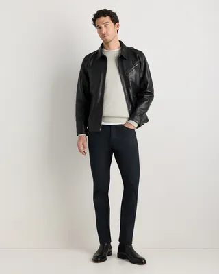 Quince Quince | Men's Everyday 5-Pocket Tech Pants in True Black — Men Winter black Trousers & Chinos