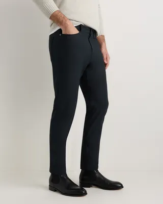 Quince Quince | Men's Everyday 5-Pocket Tech Pants in True Black — Men Winter black Trousers & Chinos