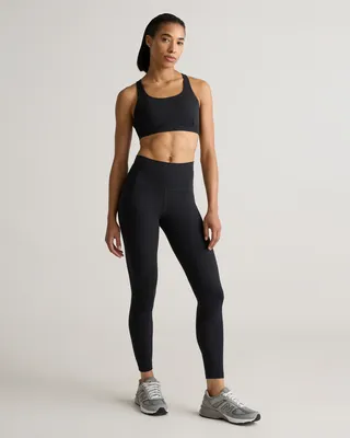 Quince Quince | Women's Power-Up High-Rise Training Pocket Legging in Black — Women Winter black Athletic Pants