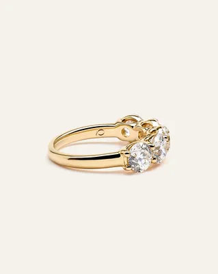 Quince Quince Women's Lab Grown Diamond Five Stone Band Rings in Yellow Gold — Women Spring gold Accessories