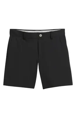 johnnie-O johnnie-O Fusionn Stretch Nylon Chino Shorts in Black — Men Winter black Shorts