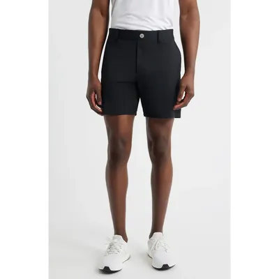 johnnie-O johnnie-O Fusionn Stretch Nylon Chino Shorts in Black — Men Winter black Shorts