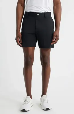 johnnie-O johnnie-O Fusionn Stretch Nylon Chino Shorts in Black — Men Winter black Shorts