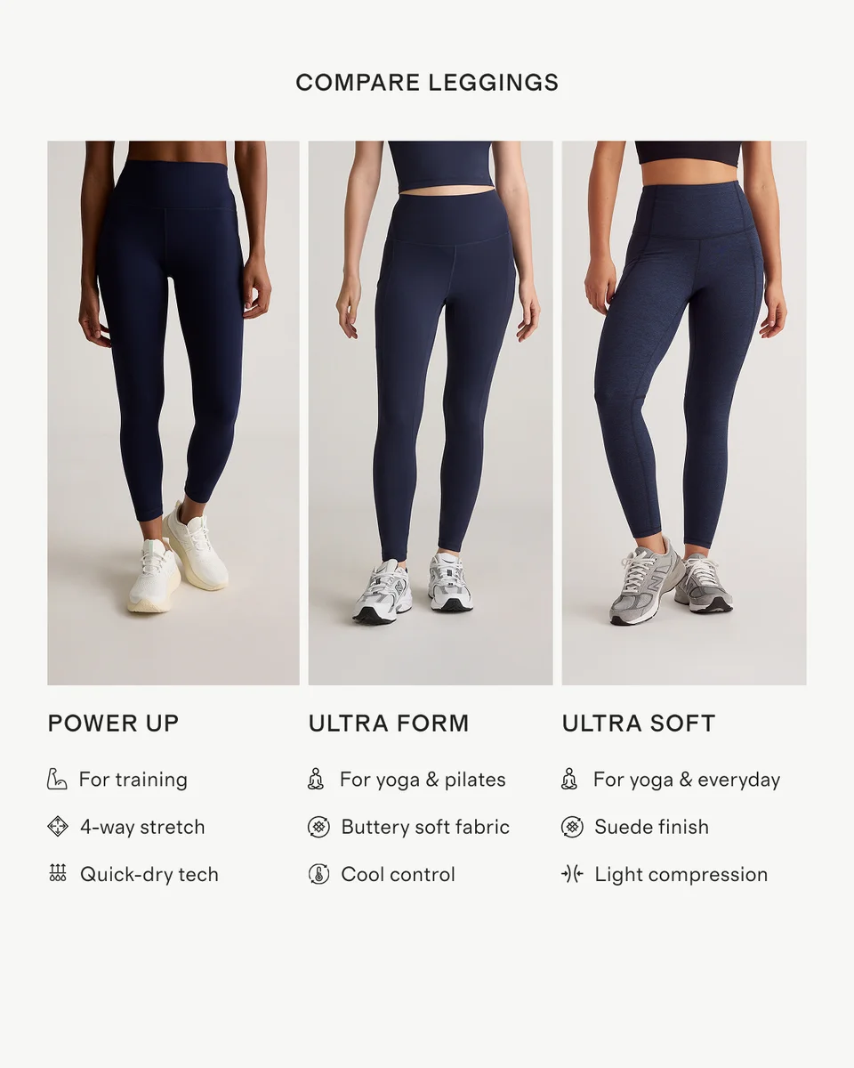 Quince Quince | Women's Ultra-Form High-Rise Pocket Legging in Black Camo — Women Winter black Athletic Pants