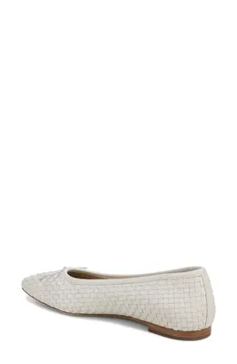 Vince Vince Darla Weave Ballet Flat in Milk — Women Spring ivory Shoes