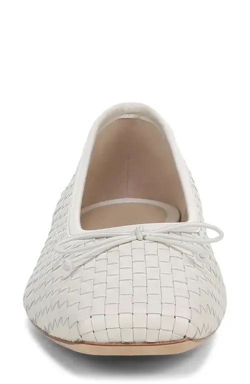 Vince Vince Darla Weave Ballet Flat in Milk — Women Spring ivory Shoes