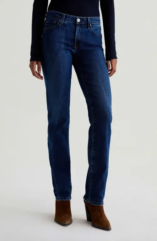 AG AG Sandra Low Rise Slim Straight Leg Jeans in Focal Point — Women Winter navy Pants
