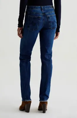 AG AG Sandra Low Rise Slim Straight Leg Jeans in Focal Point — Women Winter navy Pants