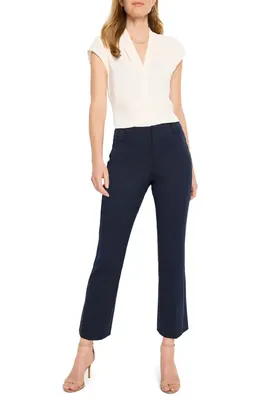 NIC+ZOE NIC+ZOE Plaza Ankle Demi Bootcut Pants in Dark Indigo — Women Winter black Pants