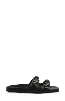 rag & bone rag & bone Rue Slide Sandal in Black — Women Winter black Shoes