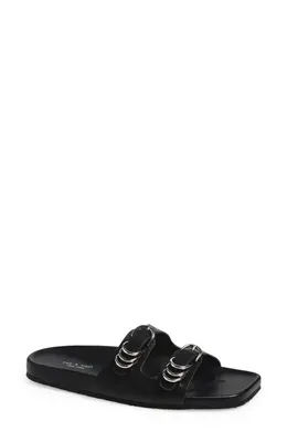 rag & bone rag & bone Rue Slide Sandal in Black — Women Winter black Shoes