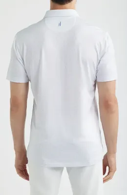 johnnie-O johnnie-O Pip Floral Performance Jersey Polo in Kona — Men Winter white Tops