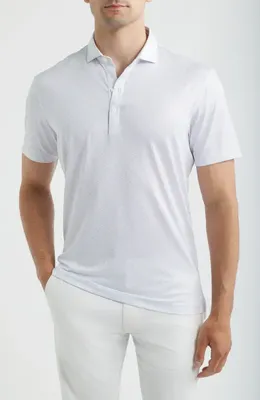 johnnie-O johnnie-O Pip Floral Performance Jersey Polo in Kona — Men Winter white Tops