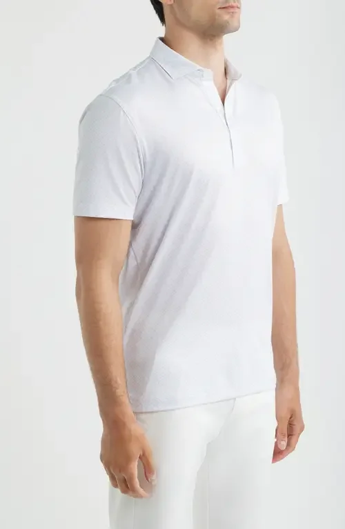 johnnie-O johnnie-O Pip Floral Performance Jersey Polo in Kona — Men Winter white Tops