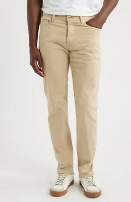 AG AG Tellis Stretch Sateen Modern Slim Pants in Dune Khaki — Men Autumn beige Pants