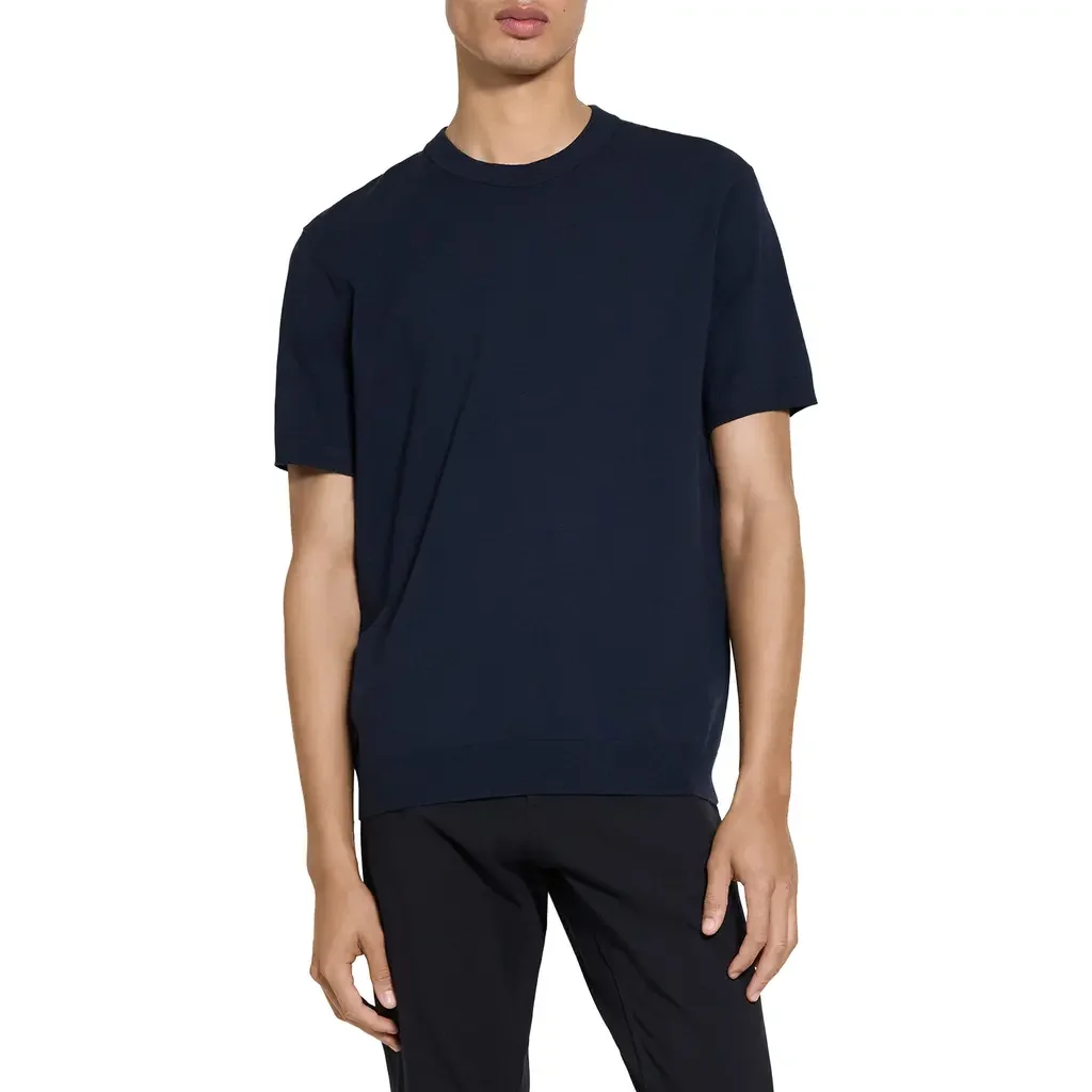 Theory Theory Soris T-Shirt in Dark Eclipse — Men Winter black Tops