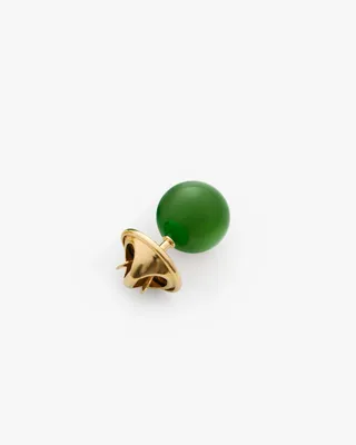 Cuyana Game Day Hat Charm in green — Autumn green Jewelry