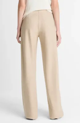Vince Vince High Waist Straight Leg Pants in Oatmeal — Women Autumn ivory Pants