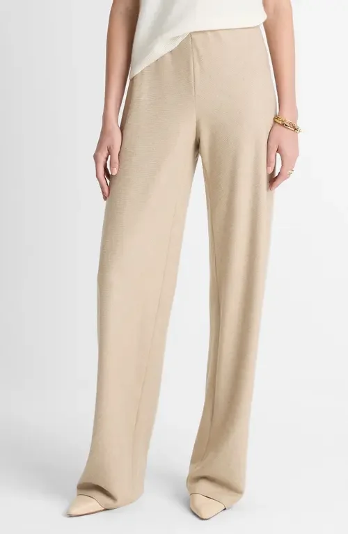 Vince Vince High Waist Straight Leg Pants in Oatmeal — Women Autumn ivory Pants