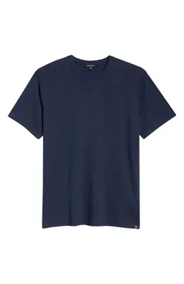 AG AG Bryce Crewneck Stretch Linen T-Shirt in Deep Navy — Men Winter navy Tops
