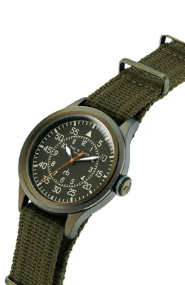 rag & bone rag & bone Archer Pilot Watch in Black — Men Autumn green Accessories
