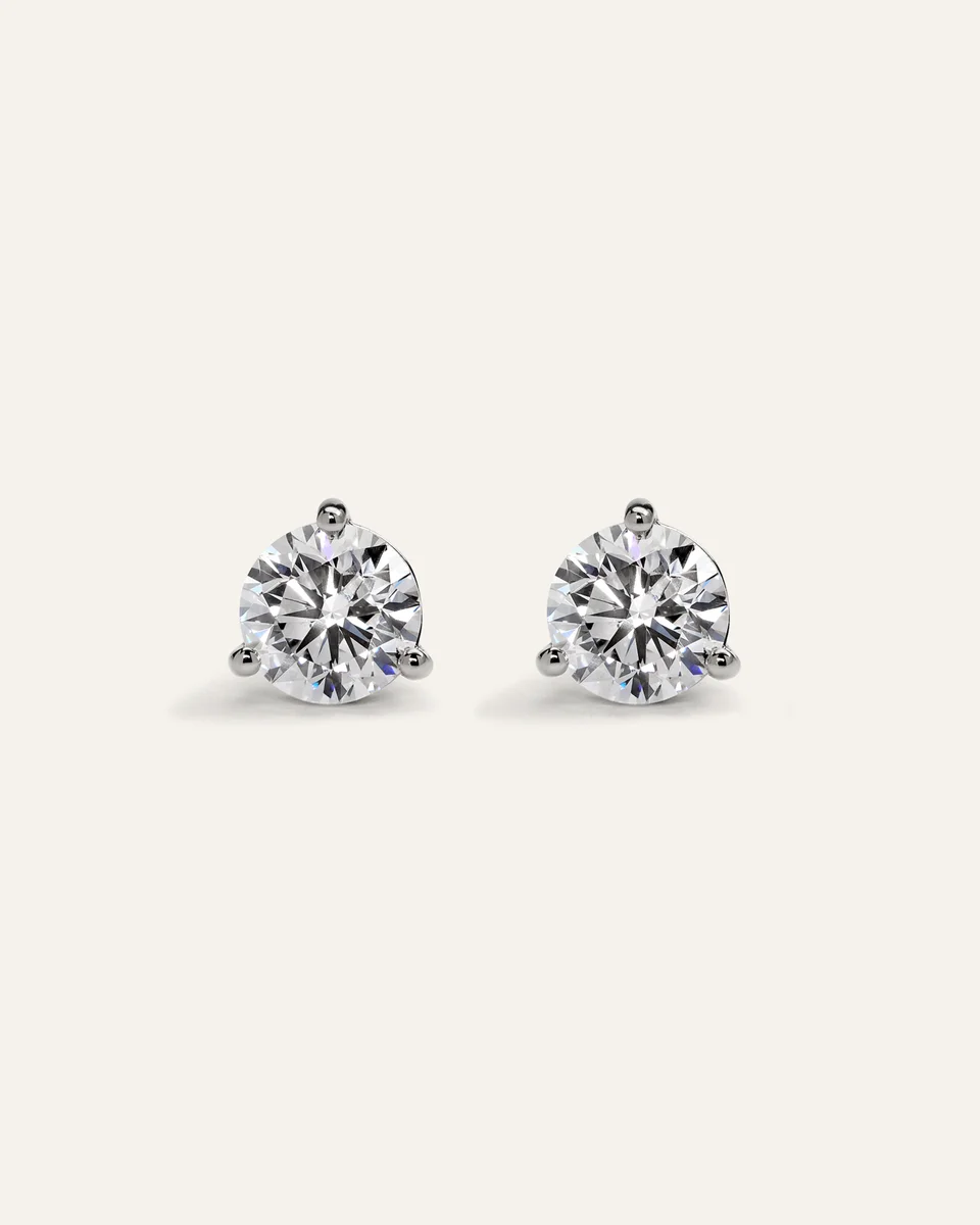 Quince Quince Women's 14K Gold Lab Grown Diamond Martini Studs 3ctw in White Gold — Women Summer white Accessories