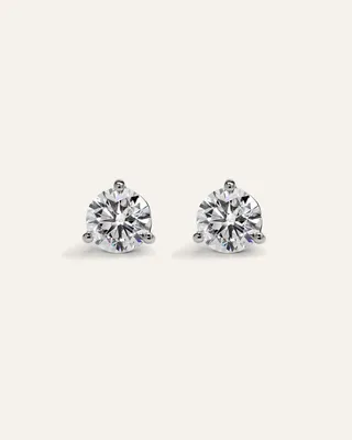 Quince Quince Women's 14K Gold Lab Grown Diamond Martini Studs 3ctw in White Gold — Women Summer white Accessories