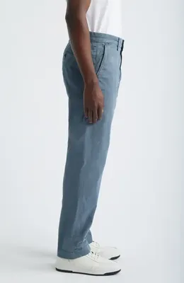AG AG Archie Relaxed Straight Leg Stretch Sateen Pants in 5 Years Sulfur Bluegrain — Men Summer grey Trousers & Chinos