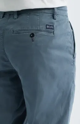 AG AG Archie Relaxed Straight Leg Stretch Sateen Pants in 5 Years Sulfur Bluegrain — Men Summer grey Pants