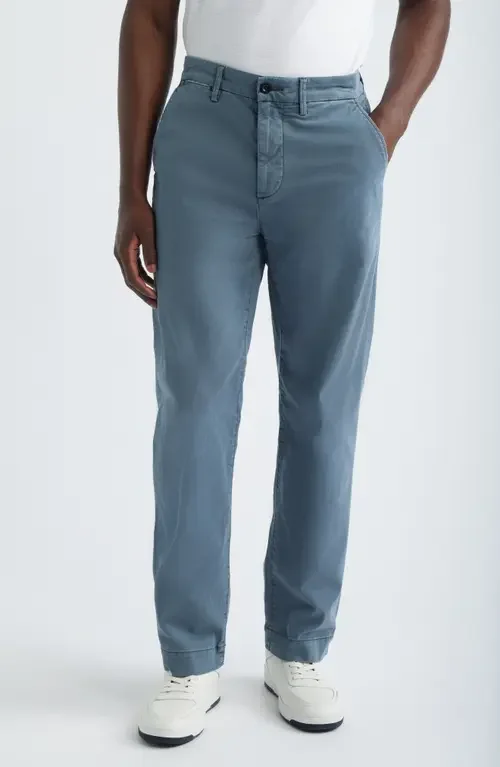 AG AG Archie Relaxed Straight Leg Stretch Sateen Pants in 5 Years Sulfur Bluegrain — Men Summer grey Pants