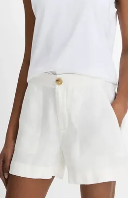 Vince Vince Hemp Shorts in Off White — Women Winter white Shorts