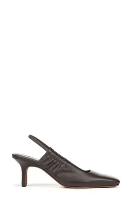 Vince Vince Ven Leather Slingback Pump in Ganache — Women Winter black Shoes