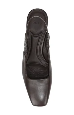 Vince Vince Ven Leather Slingback Pump in Ganache — Women Winter black Shoes