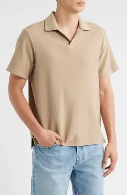 FRAME FRAME Jacquard Polo in Summer Beige — Men Autumn beige Tops