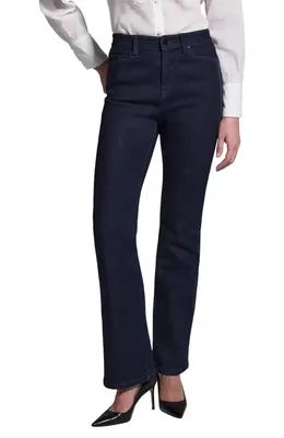 NIC+ZOE NIC+ZOE Breakaway Ribbon Trim Bootcut Jeans in Night — Women Winter navy Pants