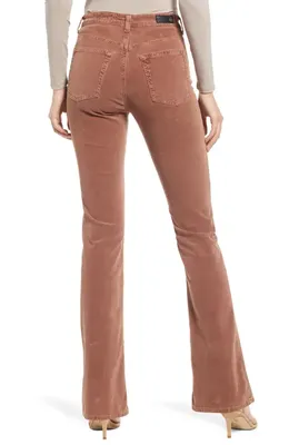 AG AG Alexxis High Waist Bootcut Pants in Sulfur Dark Wal — Women Autumn brown Trousers & Chinos