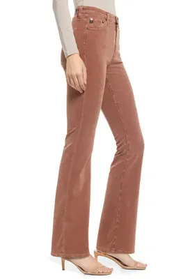 AG AG Alexxis High Waist Bootcut Pants in Sulfur Dark Wal — Women Autumn brown Trousers & Chinos