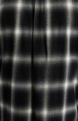 AG AG Aiden Plaid Button-Up Shirt in Brushed Check Plaid Grey Multi — Men Winter black Tops