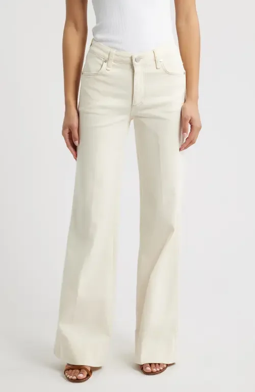 rag & bone rag & bone Ruby Flare Jeans in Ecru — Women Winter white Pants