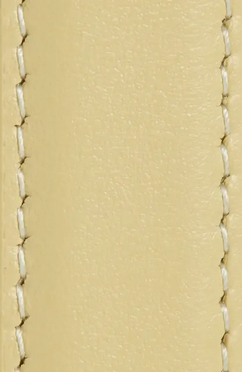 Vince Vince Stitched Leather Belt in Butter — Women Spring ivory Accessories