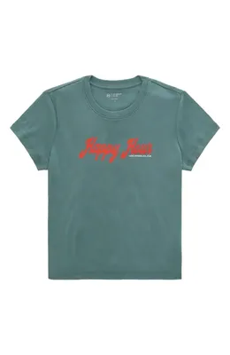 AG AG Sadie Crop T-Shirt in Cheers Hour — Women Summer teal Tops