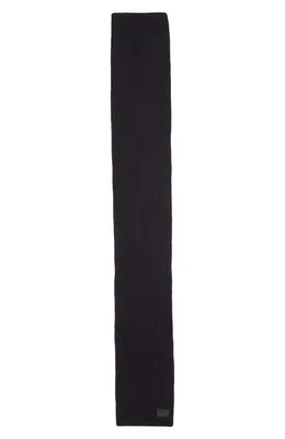 Vince Vince Brushed Merino Wool Scarf in Brown — Men Winter black Scarves