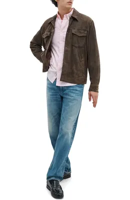 rag & bone rag & bone Classic Fit Oxford Button-Down Shirt in Pink — Men Spring pink Button-Down Shirts