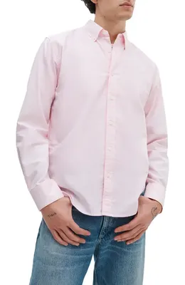 rag & bone rag & bone Classic Fit Oxford Button-Down Shirt in Pink — Men Spring pink Tops