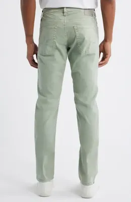 AG AG Tellis Stretch Sateen Modern Slim Pants in Sulfur Matcha Latte — Men Spring ivory Pants