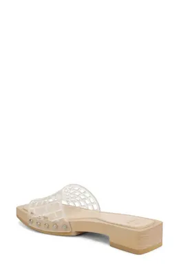 Vince Vince Barbara Jelly Slide Sandal in Clear — Women Spring beige Shoes