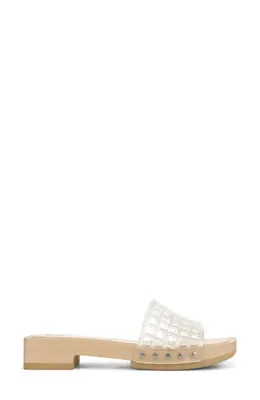 Vince Vince Barbara Jelly Slide Sandal in Clear — Women Spring beige Shoes