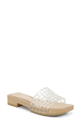 Vince Vince Barbara Jelly Slide Sandal in Clear — Women Spring beige Shoes