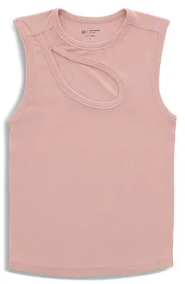 AG AG Miah Cutout Sleeveless Top in Sparkling Rose — Women Spring pink Tops